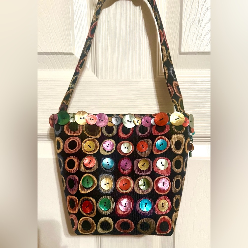 Handcrafted on of a kind purse.